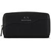 Armani Exchange Wave Continental Zip Around Wallet, Portafoglio BiFold Donna,...