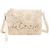 BSITSSS Borsa Tracolla Donna Fiori Uncinetto 3D, Bianco Borsa a Tracolla con ...