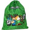 Theonoi Minecraft Piccola borsa da palestra, borsa sportiva, per scarpe, spo...
