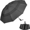 G4Free Ombrello pieghevole grande da 157 cm, 10 costole, robusto, da viaggio,...