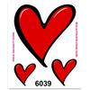 4R Quattroerre.it Adesivi Sticker Heart Art, 10 x 12 cm