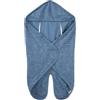 roba Coperta Avvolgente per Bambini Seashells Indigo - 80 x 80 cm - Certificata GOTS & Oeko Tex - Cotone BIO - Traspirante - Blu Indaco