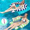 Coffee Life Plus 2 Pack,Gonfiabile Letto Galleggiante,4 in 1 Amaca di Acqua Materassino,matera...