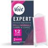 Veet Expert Strisce Corpo e Gambe Pelli Normali, 12 strisce