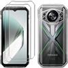 LYZXMY Cover per Doogee S Cyber Pro6.6" Trasparente Custodia + 2 Pezzi Pellic...