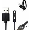 Yowfond 1 pezzo Cavo di ricarica per smartwatch, Caricatore magnetico USB 2 p...
