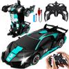 NXPZ Macchina Telecomandata Bambini, Giocattolo auto Robot Trasformabile 2 in...