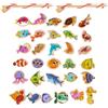DHWEKU gioco pesca pesci calamita Magneti Giocattoli da Pesca, 33Pcs Giochi B...