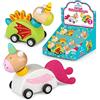 Tobar Orologio in Legno Pull Back And Go Unicorn o Dragon Toy - 1 Disegno inviato a Caso