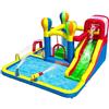 Baralir Castello gonfiabile con ventilatore, Parco acquatico, Scivolo a secco/Acqua, 343x338x202 cm, Castello gonfiabile interno/esterno, I migliori regali di vacanza/Compleanno per bambini