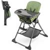 kk Kinderkraft Kinderkraft FOLDEE Seggiolone Pappa, Portatile, Sedia bambini da tavolo, Pieg...