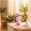 Vaso Fata Resina Vaso Busto Stile Fatato
