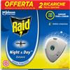 Raid Night & Day Ricarica, Antizanzare e Repellente Zanzare Inodore a Sabbia ...