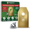 Veddelholzer 30 lame resistenti per robot tosaerba in acciaio inox con rivest...