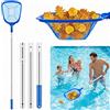 KKSTOTO Retino per Piscina, Retino Piscina 140 cm Kit Pulizia Piscina Rete a ...