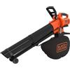 BLACK+DECKER, Soffiatore, Aspiratore, Trituratore a Batteria, 36V, Motore Bru...
