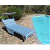 Vico Casa® Telo Mare Lettino VERSILIA 75x195cm in cotone disegno righe/Telo l