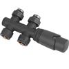 S SIENOC Valvola a H, da 3/4" a 1/2", raccordo centrale per radiatore, termo...