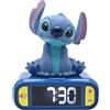 Lexibook, Disney Stitch, Sveglia notturna, Suoni e melodie, Schermo LCD retro...