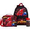 Marvel Spiderman Zainetto Bambino Set 4 Pz Borraccia 400ml Astuccio Isolato B...
