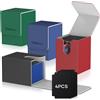 Mlikero 4 Pack Card Deck Box Di Grandi Dimensioni per 100+ Carte a Manica Sin...