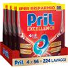 Pril Excellence 4in1 Caps, Detersivo Lavastoviglie in Caps a dissoluzione rap...