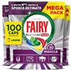 Fairy 30 Minuti Miracle Detersivo Pastiglie Lavastoviglie, 100 Capsule, Limon...