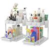 Set 2 Organizer Sottolavello per Bagno E Cucina Con Cassetto Scorrevole, Scaffal