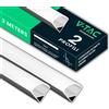 V-TAC VTAC 2x Profili Angolari da 2 METRI per Strisce Led 4 METRI TOTALI Profil...