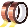 Fyguard 2 rotoli di nastro Kapton, 20 mm x 25 m, resistente al calore, nastro...