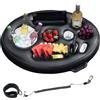 Beafaeur Vassoio Galleggiante per Piscina 9 Fori, 2in1 Portabibite Gonfiabile Piscina ...
