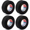 WQDD STANPET Nastro Telato Nero 4 Rotoli, 19 mm x 15 m - Nastro Americano Str...