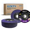 GZKTY Dischi lamellari 125 mm, 20 pezzi, Grana 40/60/80/120, per Metallo Acci...