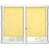STOF - Coppia di brezze - Dimensione 70 x 200 cm - 100% poliestere - Colore giallo - Modello Monna - Vetri - Privacy e Trasparenza - Tinta unita