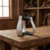Staffe Western Intagliate Robuste Staffe in Alluminio con Pelle Durevole