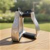 Staffe Western Intagliate Robuste Staffe in Alluminio con Pelle Durevole