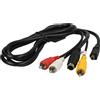 vhbw Cavo audio video AV per Sony DCR-DVD708 DCR-DVD703E DCR-DVD705E DCR-DVD705