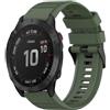 Per Garmin Fenix 6 Pro GPS Cinturino in silicone con struttura orizzontale da 22