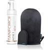 NYK1 Tan Force 250ml Crema Autoabbronzante Viso Premiato, con Guanto, Nero| per Co...