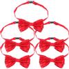 5 Pcs Cravatta Di Paillettes Formale Elastici Per Capelli Con Fiocco