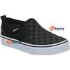 Vans Ward Unisex - Sneakers Per Bambini Checker Nere 30 EU Yt Asher Trainers UK