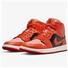 Nike DM3381-600 Nike Air Jordan 1 Mid "Orange/Black" (Donna)