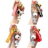 Wenyue Portachiavi Snoopy 3D in Metallo 4 Stili Anime Carini per Ragazze Ci...