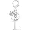 MWOOT Letter Keychain Iniziale Portachiavi Lettera L, Portachiavi Macchina, P...