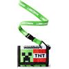 MINECRAFT Portafoglio con Cinturino per Ragazzi | Portafoglio Trifold Verde c...