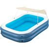 Bestway 54449 Piscina gonfiabile per bambini Summer Bliss con tendina parasole,6 anni+