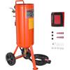 VEVOR Sabbiatrice da 37 Litri, Sabbiatrice Pressione 60-110 PSI, Serbatoio Abrasivo Portatile, Kit Sabbiatura ad Aria 2 Ugelli in Ceramica Separatore Tubo 2,3m per Rimozione di Vernice Macchie Ruggine