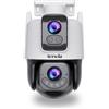 Tenda Telecamera WiFi Esterno 2K+2K,360° PTZ Videocamera Sorveglianza Esterno...