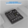 Mixer Audio Compatto 4 con Supporto 48V per Spettacoli Esterno Nero