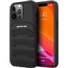 Mercedes AMG, Custodia per iPhone 14 Pro Max Antishock Debossed Lines, Nero